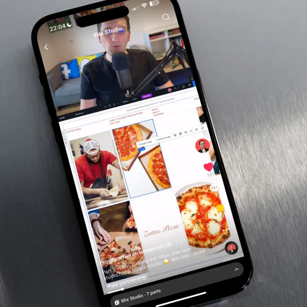 Oliver Jessner veröffentlicht E-Learning-Videos zu einem Tech-Produkt auf TikTok für Schulung und Community-Aufbau