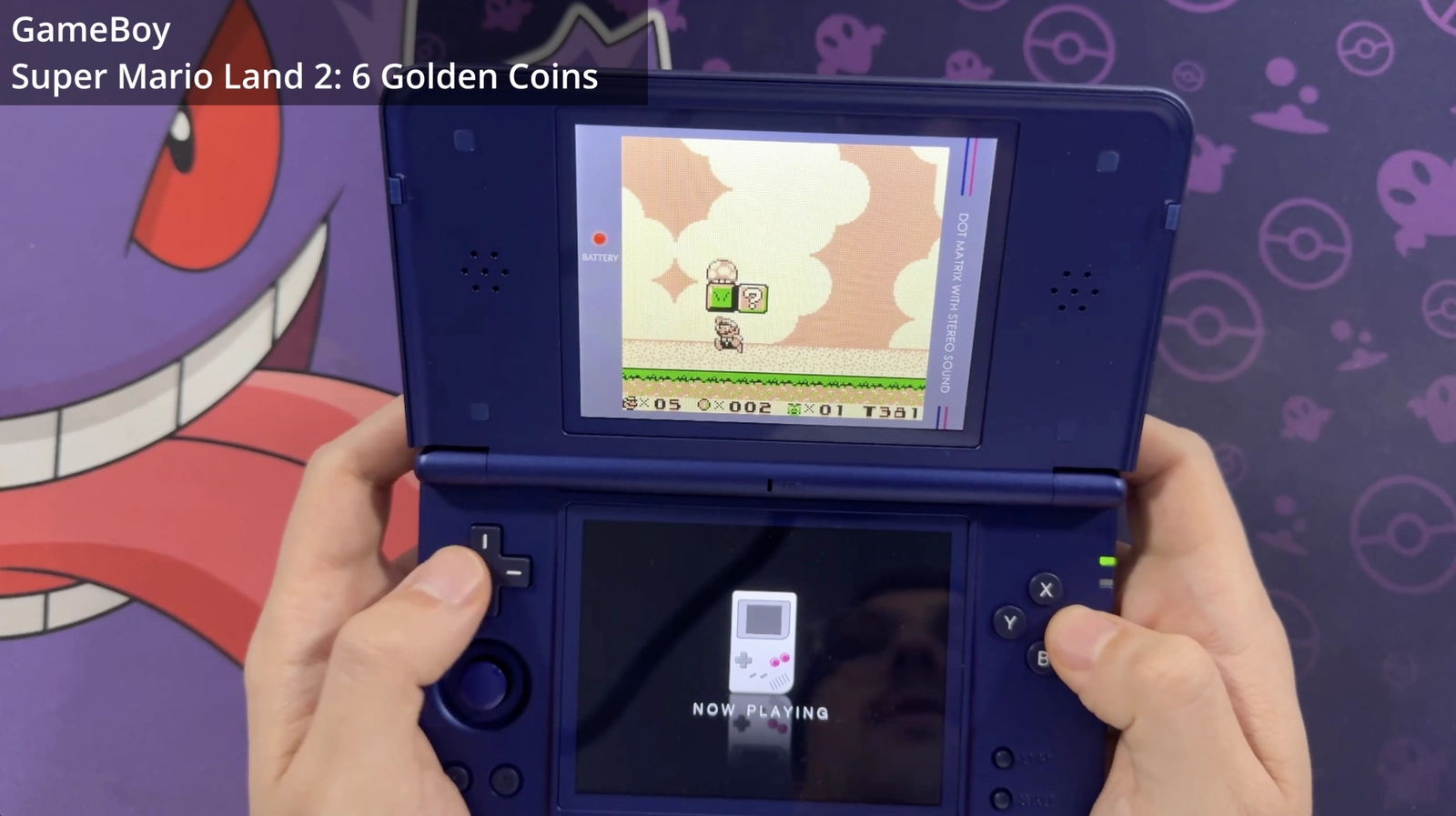 Super Mario Land 2: 6 Golden Coins für Game Boy auf dem Anbernic RG DS Plus.