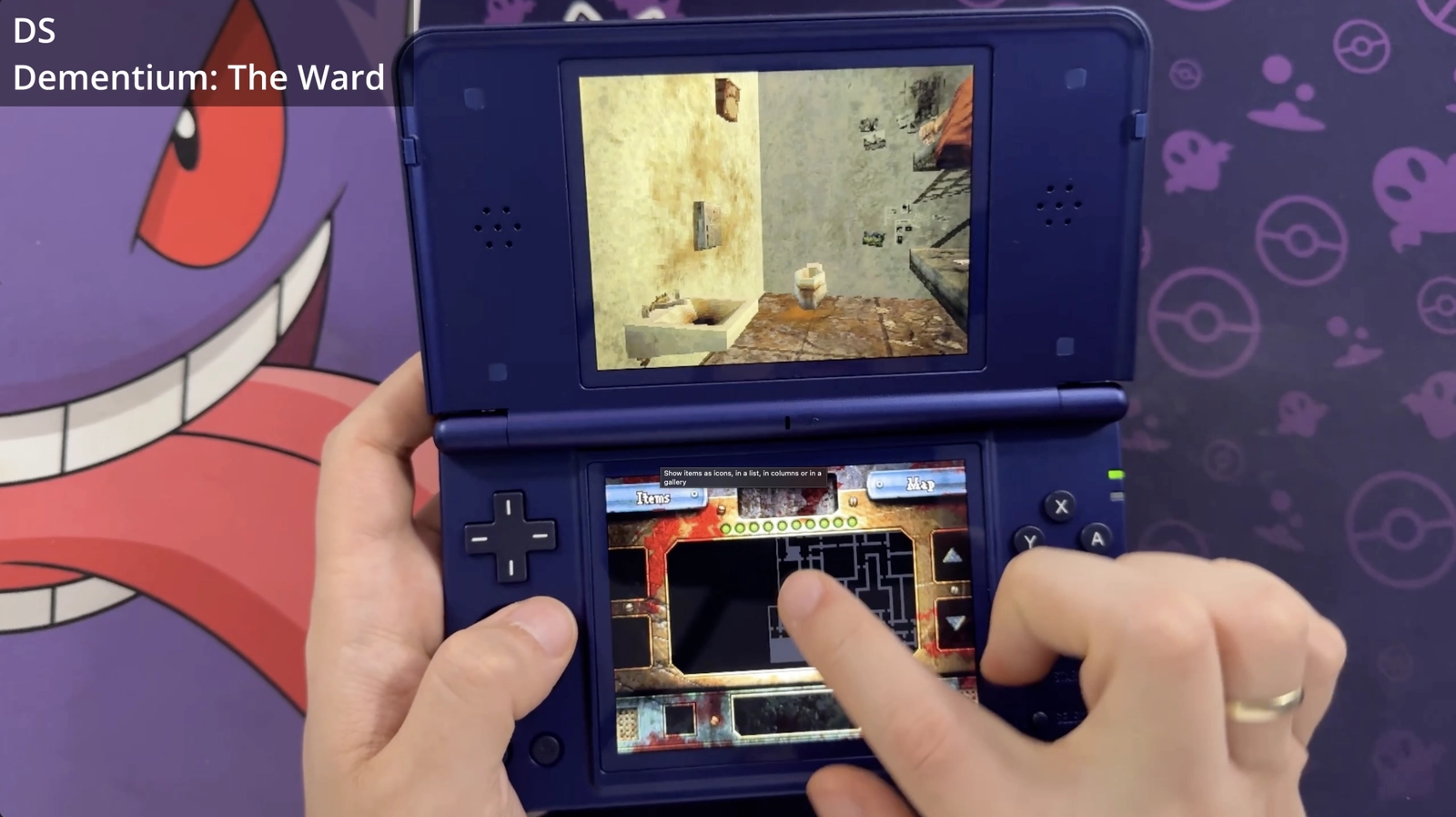 Dementium: The Ward für Nintendo DS läuft auf beiden Bildschirmen des Anbernic RG DS Plus.