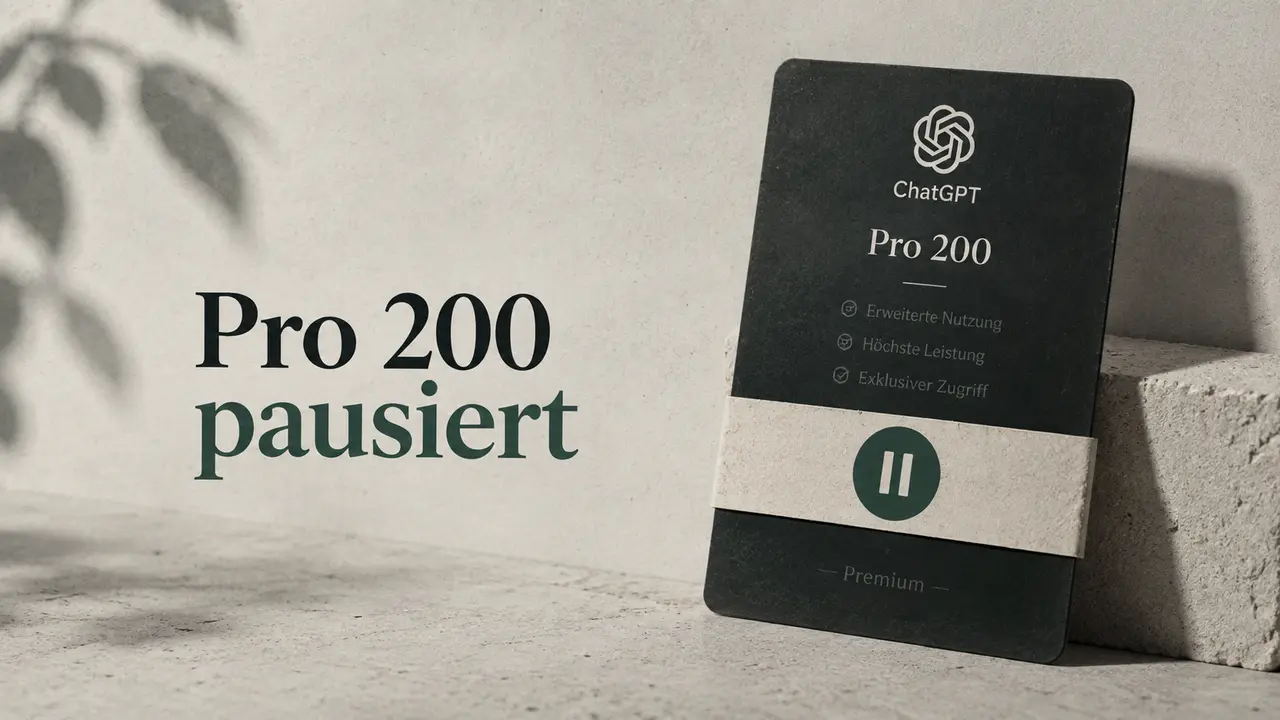 ChatGPT Pro für 200 Dollar pausiert: Was bei Kündigung und Downgrade gilt