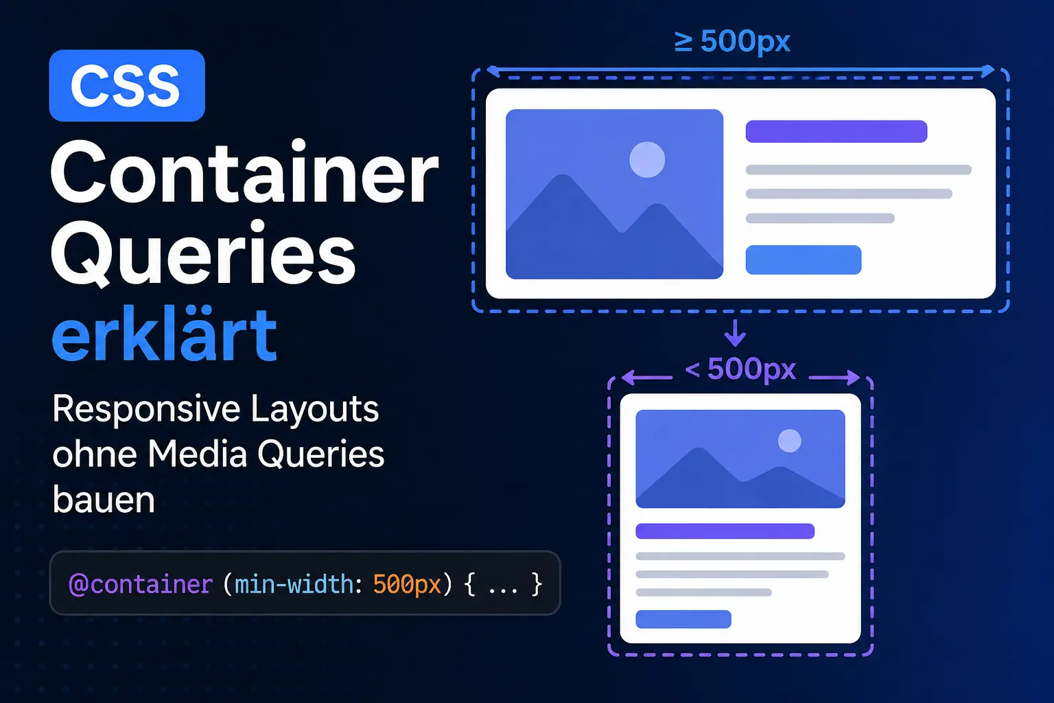 CSS Container Queries erklärt: Responsive Layouts ohne Media Queries bauen