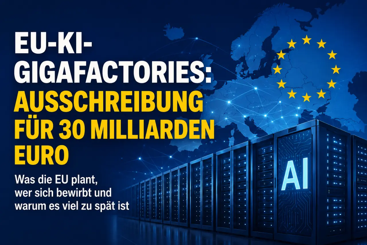 EU-KI-Gigafactories: Ausschreibung für 30 Milliarden Euro