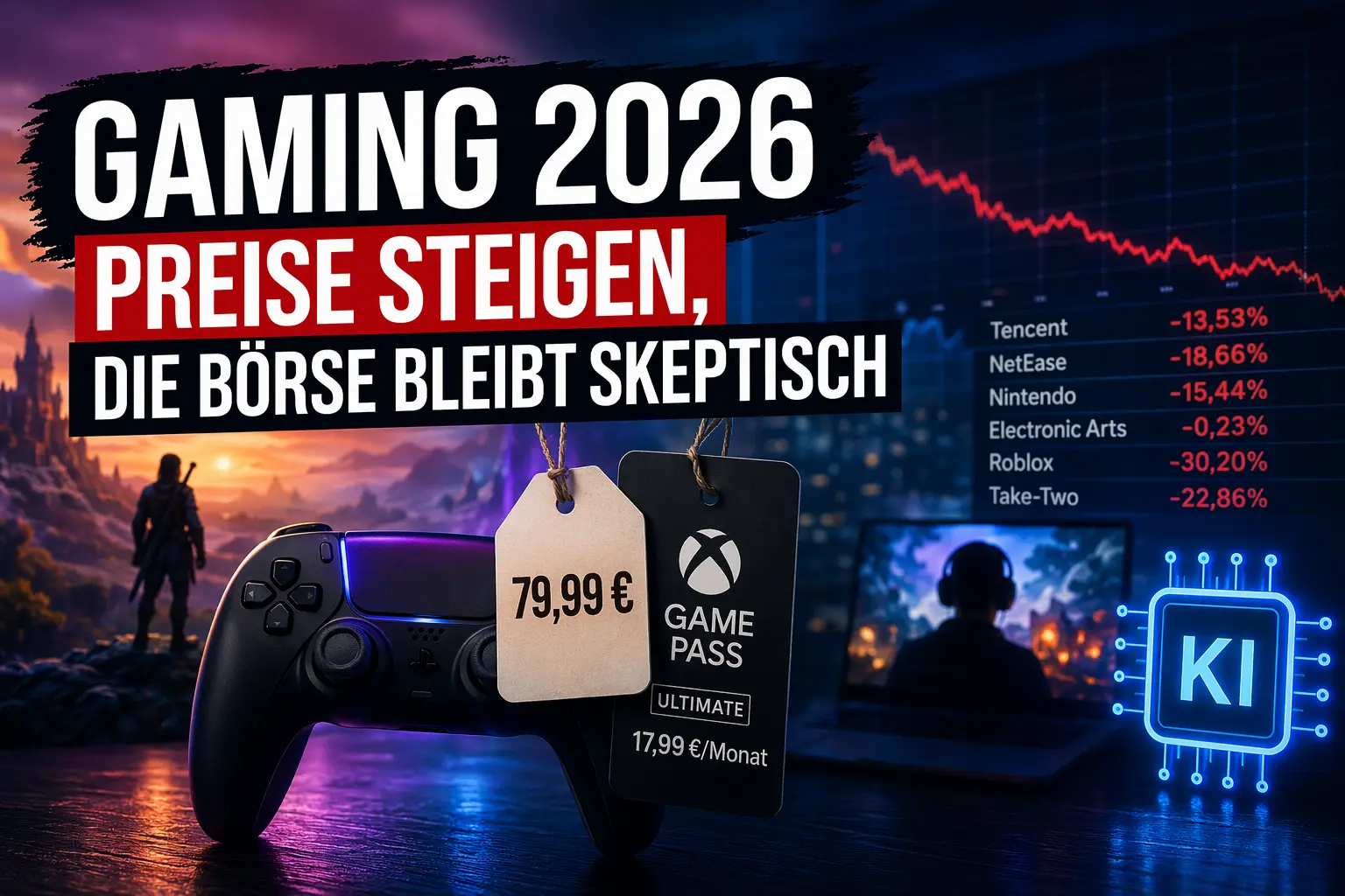 Gaming 2026: Preise steigen, die Börse bleibt skeptisch