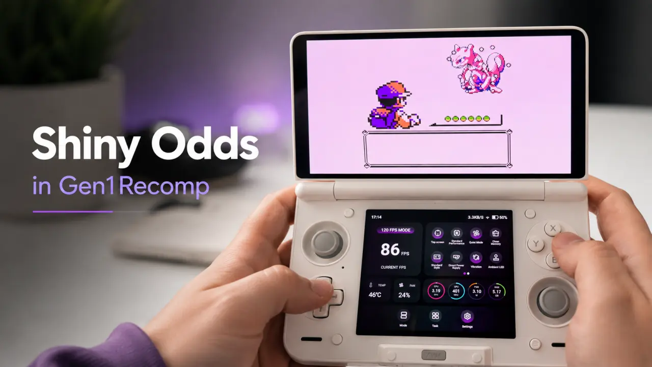 Gen1Recomp: Shiny Odds einstellen und Shiny-Rate ändern