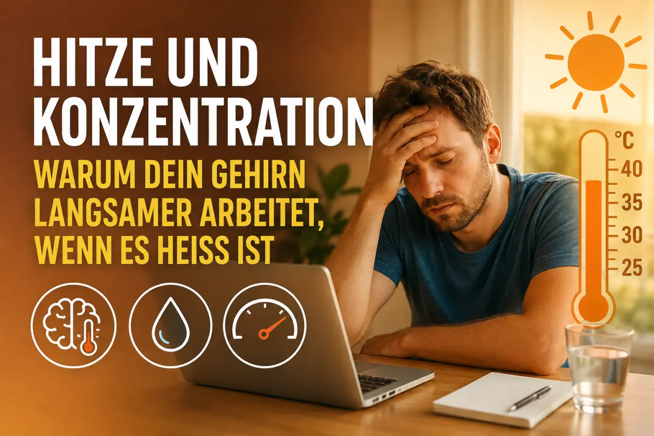 Hitze und Konzentration: Warum dein Gehirn langsamer arbeitet