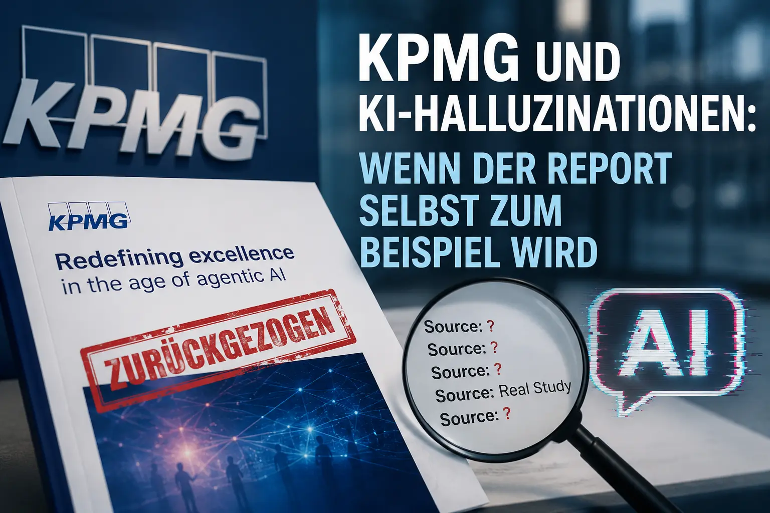 KPMG KI-Report zurückgezogen: KI-Halluzinationen in seriösen Reports
