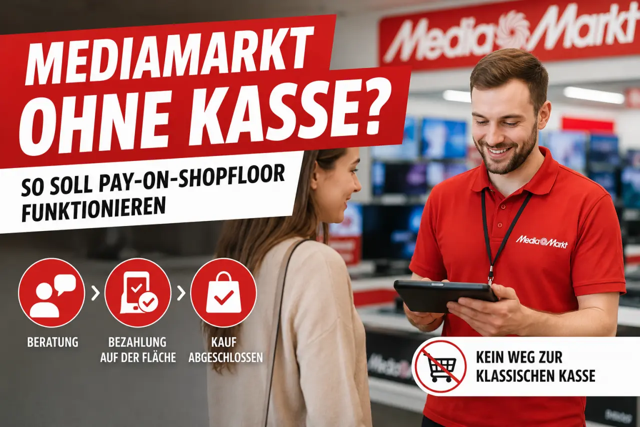 MediaMarkt ohne klassische Kasse: So soll Pay-on-Shopfloor funktionieren