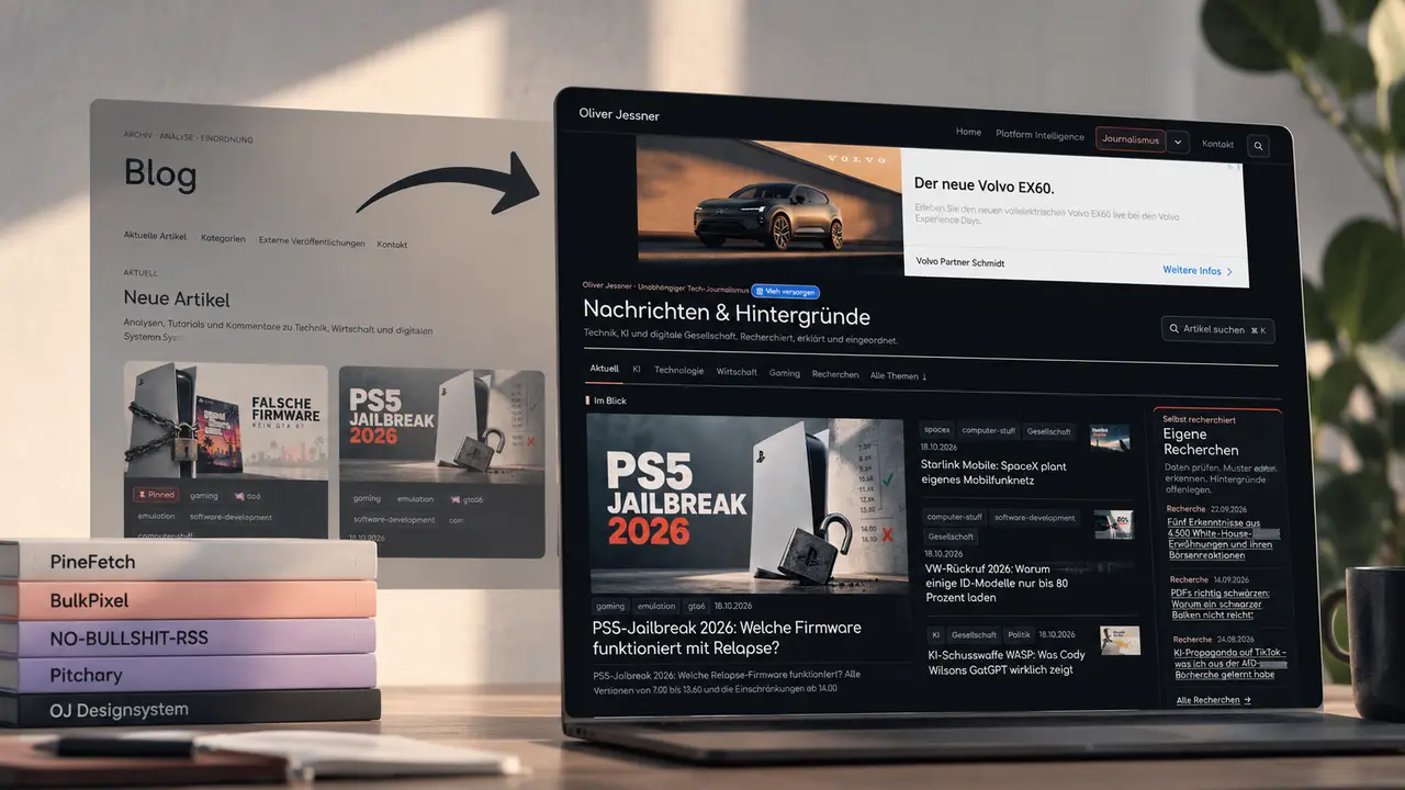 oliverjessner.at: Neues News-Layout und Designsystem