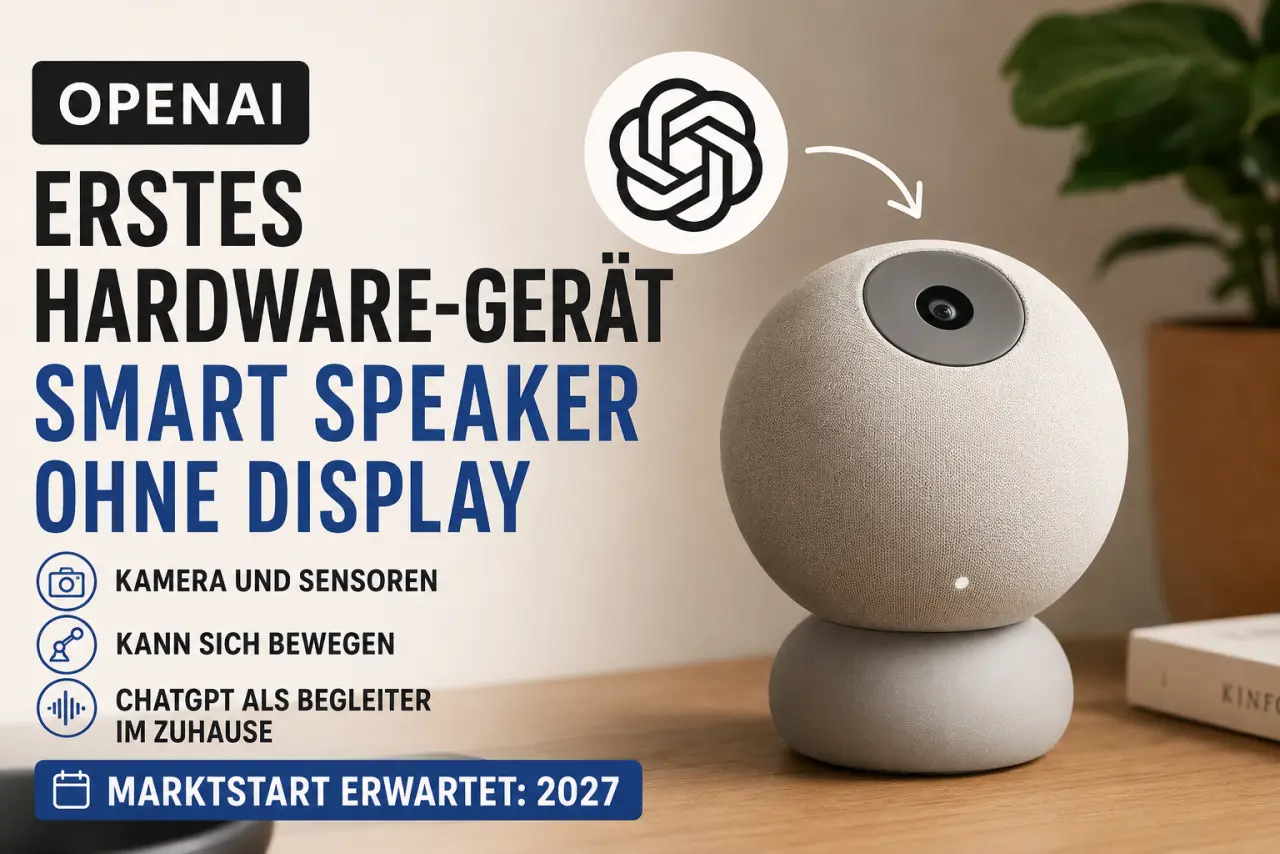 OpenAI Smart Speaker: Erstes ChatGPT-Gerät soll sich bewegen