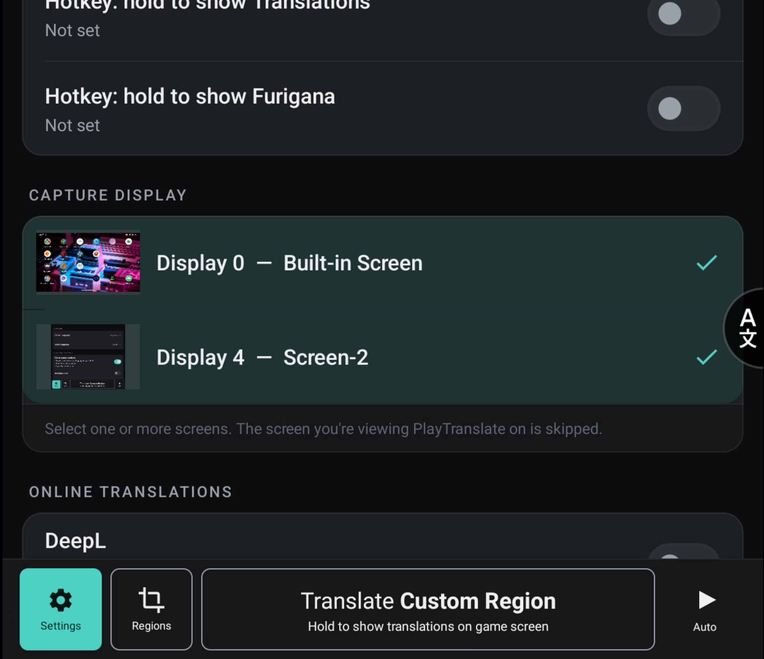 AYN thor mit playtranslate live japansiche übersetzung