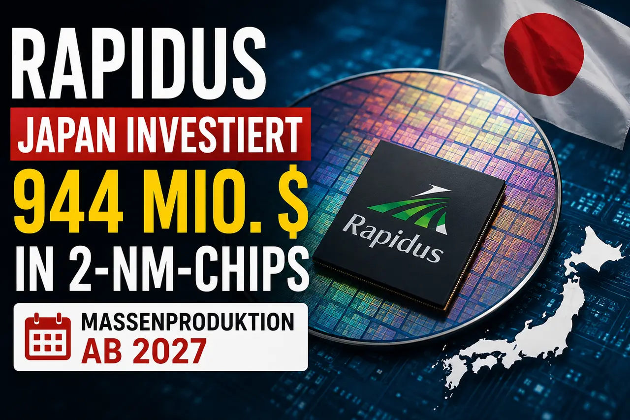 Rapidus: Japan plant weitere 944 Millionen Dollar für 2-nm-Chips