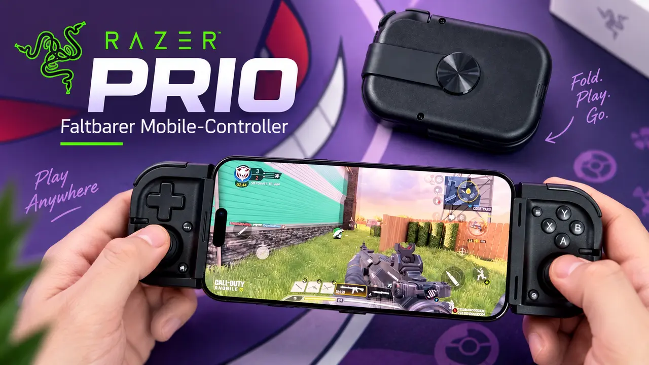Razer Prio im Kurztest: Faltbarer USB-C-Controller für iPhone und Android