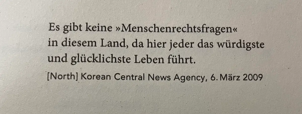 eine seite aus dem buch flucht aus lager 14