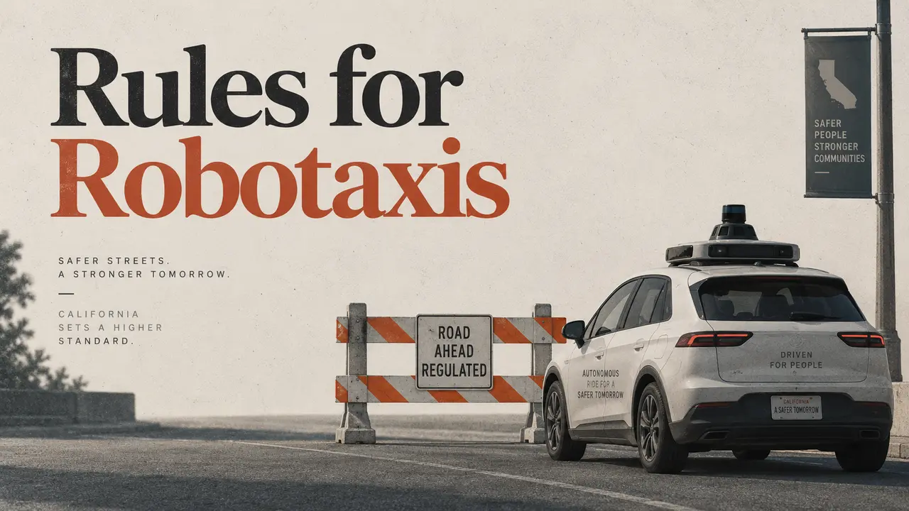 Robotaxis in Kalifornien: Neue Regeln für Waymo, Tesla und Zoox