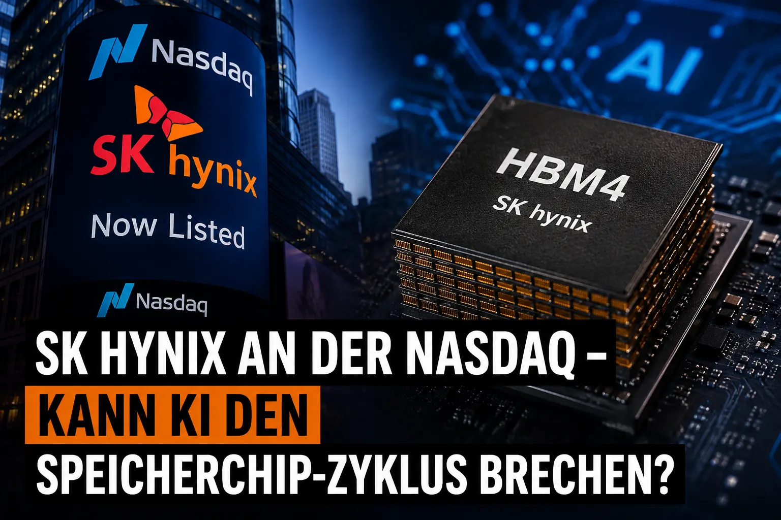 SK Hynix an der Nasdaq – Kann KI den Speicherchip-Zyklus brechen?