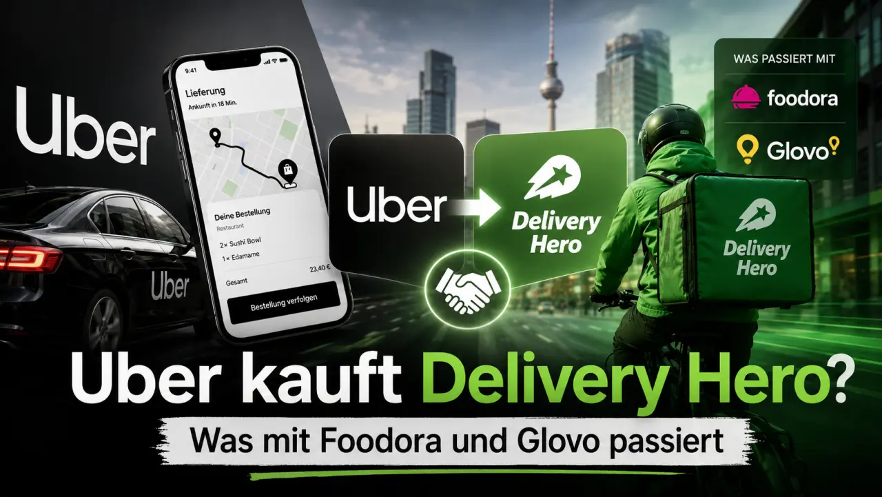 Uber will Delivery Hero übernehmen: Was mit Foodora, Glovo und der Aktie passiert