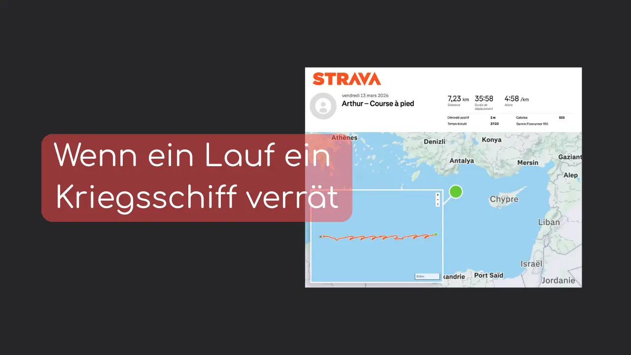 Wenn ein Lauf ein Kriegsschiff verrät