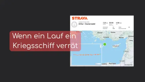 Wenn ein Lauf ein Kriegsschiff verrät