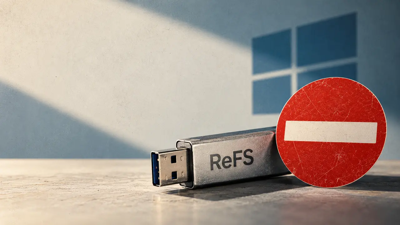Windows blockiert ReFS auf USB-Laufwerken ab Januar 2027