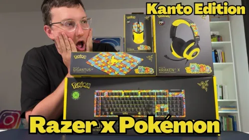 Alle 4 Razer Pokémon Kanto Produkte im Unboxing 🔥